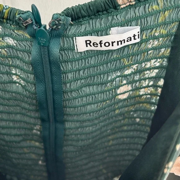 Reformation Frankie Silk Dress - Buena - Picture 5 of 10